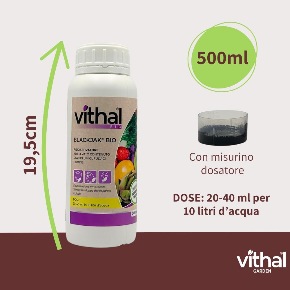 VITHAL Bio Integratore Blackjak Naturale Per Piante Sane E Terreni Rigenerati