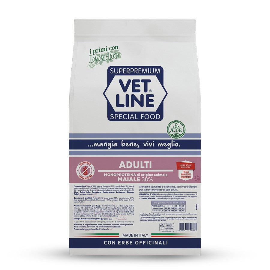 Vet Line ADULTI crocchette per cani monoproteico