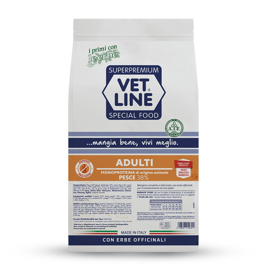Vet Line ADULTI crocchette per cani monoproteico
