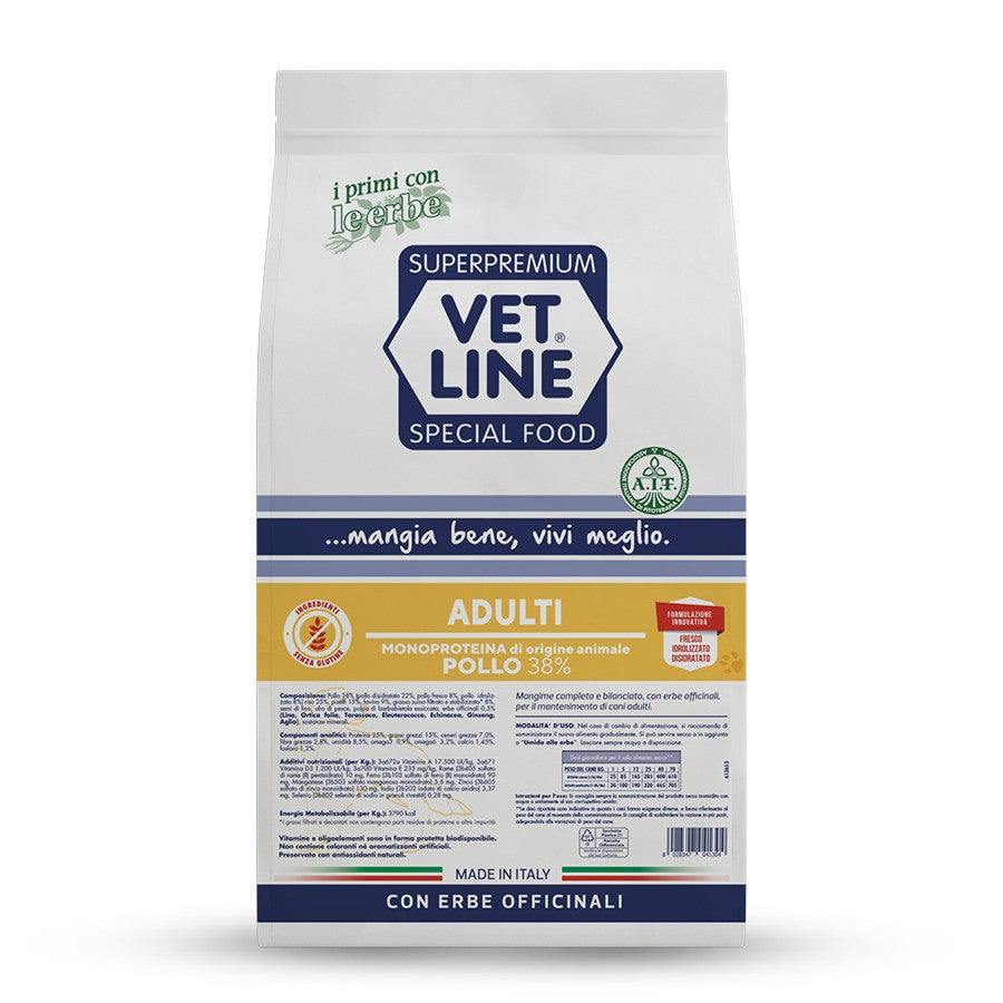 Vet Line ADULTI crocchette per cani monoproteico